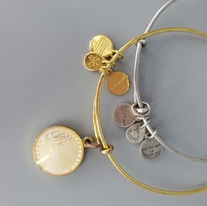 Alex And Ani Gold and Silver Charm Bracelet Sets